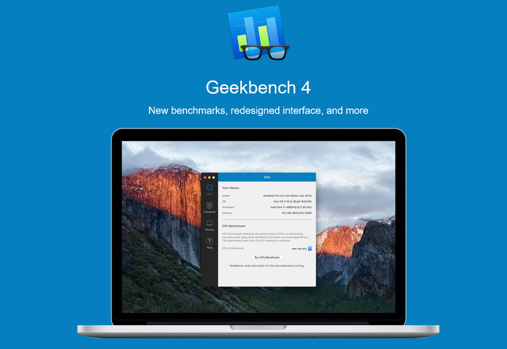 Geekbench 4.0.1 MacOSX 注册版-Mac硬件测试