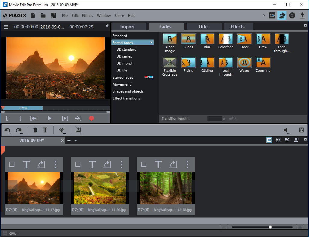 Movie Edit Pro 2017 Premium 16.0.1.25 注册版-视频编辑工具