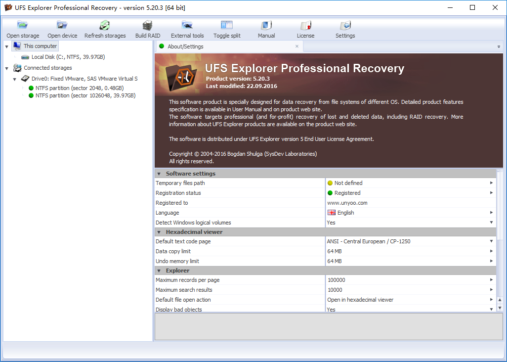 UFS Explorer Professional Recovery 5.20.3 x86/x64注册版附注册机- 专业数据恢复工具