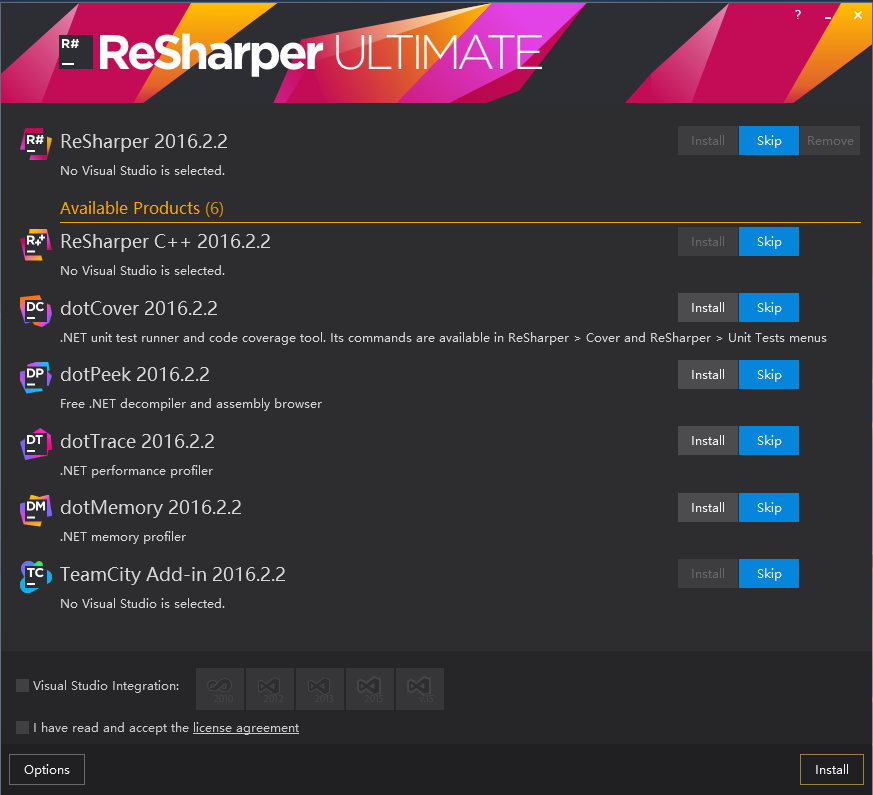 JetBrains ReSharper Ultimate 2016.2.2 注册版-VS代码生成工具