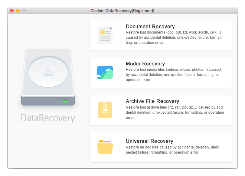 Cisdem DataRecovery 3.7.0 MacOSX 注册版-Mac数据恢复
