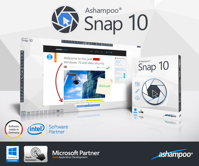 Ashampoo Snap v10.1.0 多语言中文注册版-好用的截图工具