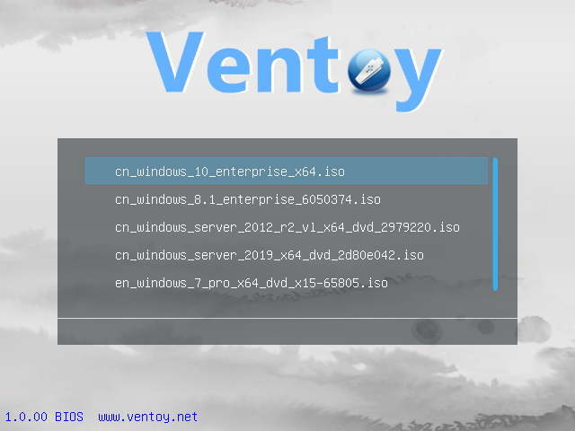 Ventoy v1.0.64 多语言中文正式版-开源启动U盘制作工具