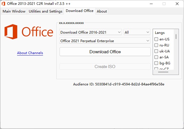 Office 2013-2021 C2R Install v7.3.9 正式版-Office 2013/2016/2019/2021自定义组件安装工具